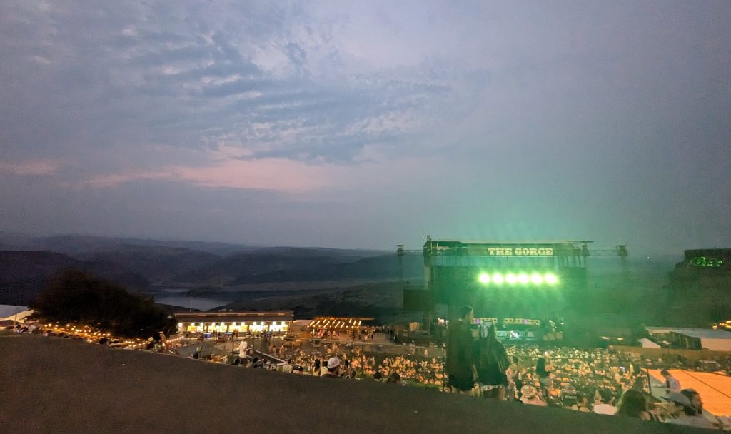 concert at the Gorge Amphitheater