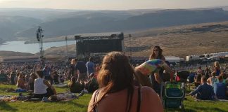 concert at the Gorge Amphitheater